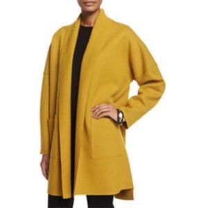 Eileen Fisher Golden Yellow Open Front Jacket